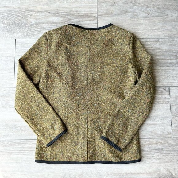 Monocracy Wool Blend Tweed Lightweight Open Front Blazer - Picture 13 of 13